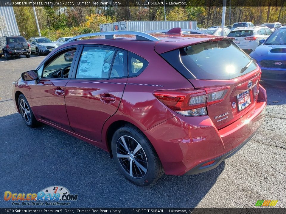 2020 Subaru Impreza Premium 5-Door Crimson Red Pearl / Ivory Photo #4