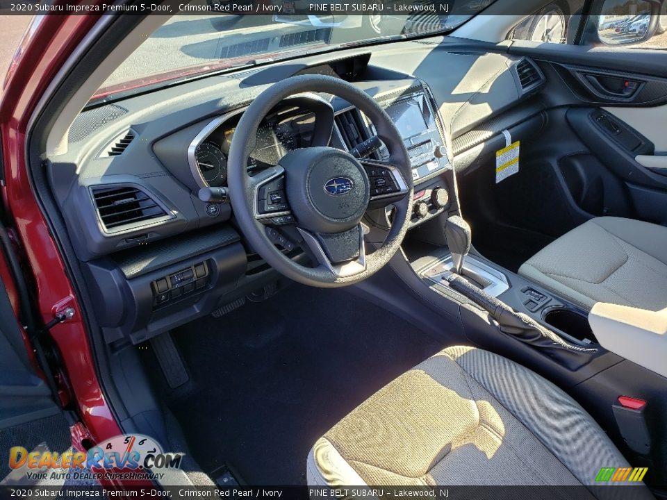 2020 Subaru Impreza Premium 5-Door Crimson Red Pearl / Ivory Photo #7