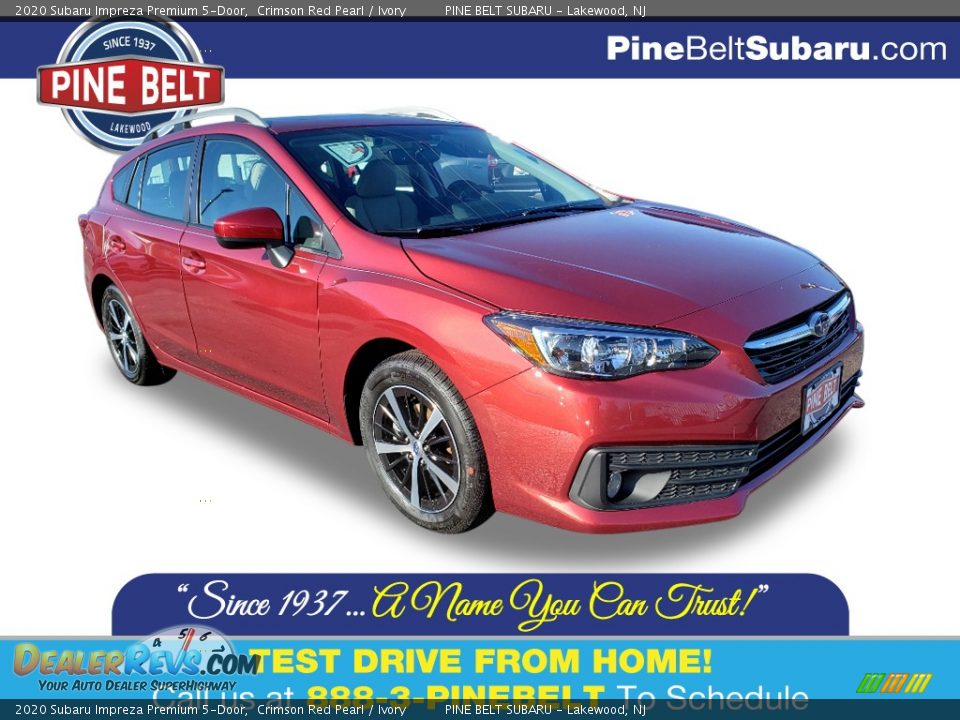 2020 Subaru Impreza Premium 5-Door Crimson Red Pearl / Ivory Photo #1