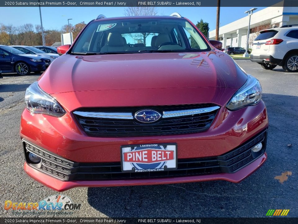 2020 Subaru Impreza Premium 5-Door Crimson Red Pearl / Ivory Photo #2