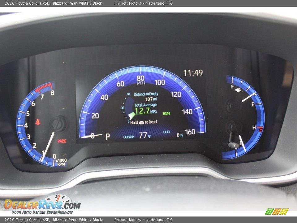 2020 Toyota Corolla XSE Gauges Photo #14