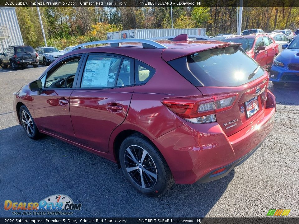 2020 Subaru Impreza Premium 5-Door Crimson Red Pearl / Ivory Photo #4