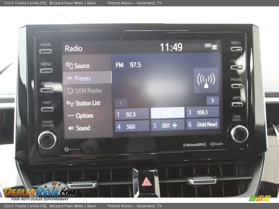 2020 Toyota Corolla XSE Blizzard Pearl White / Black Photo #16