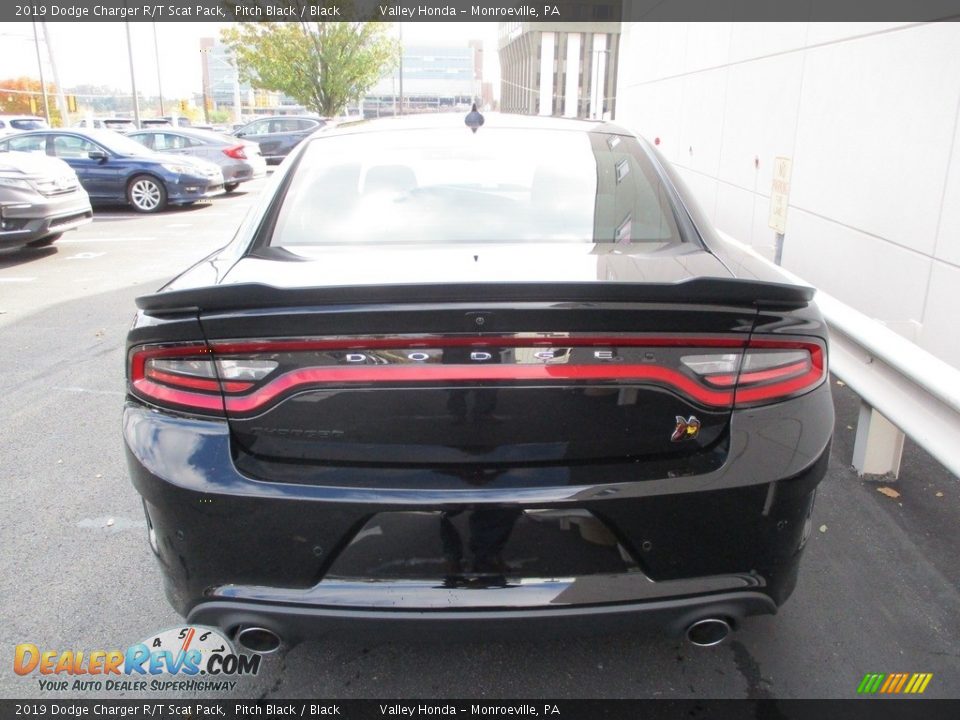 2019 Dodge Charger R/T Scat Pack Pitch Black / Black Photo #4