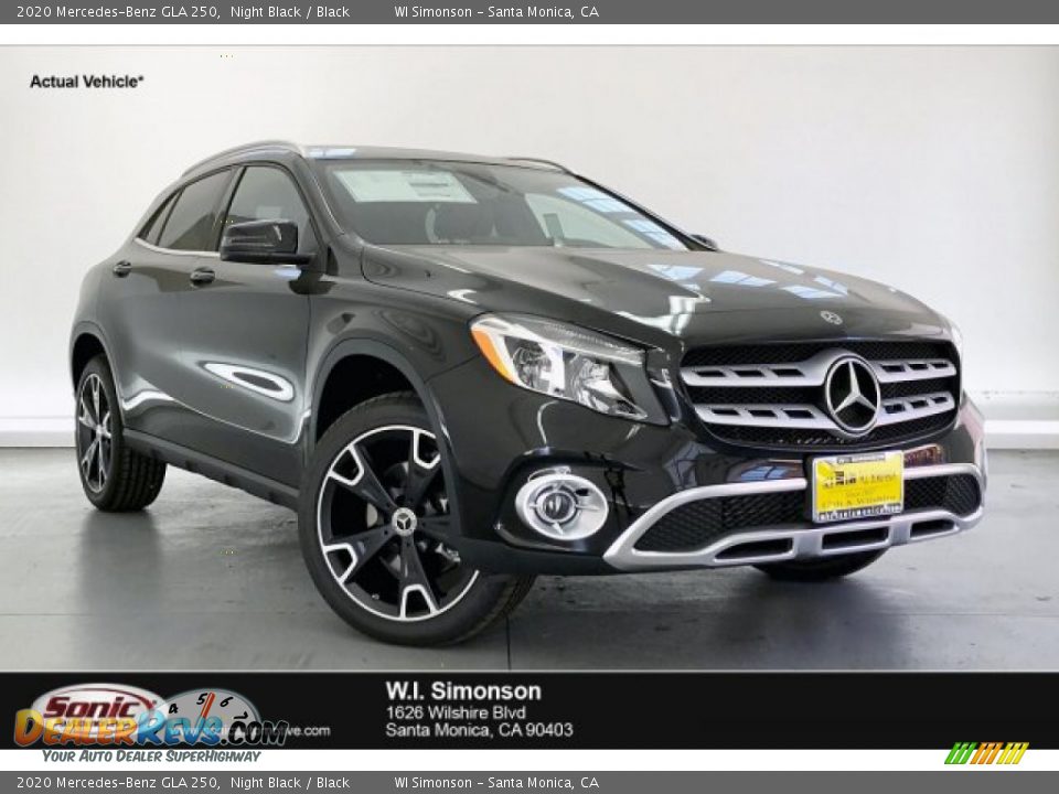 2020 Mercedes-Benz GLA 250 Night Black / Black Photo #1