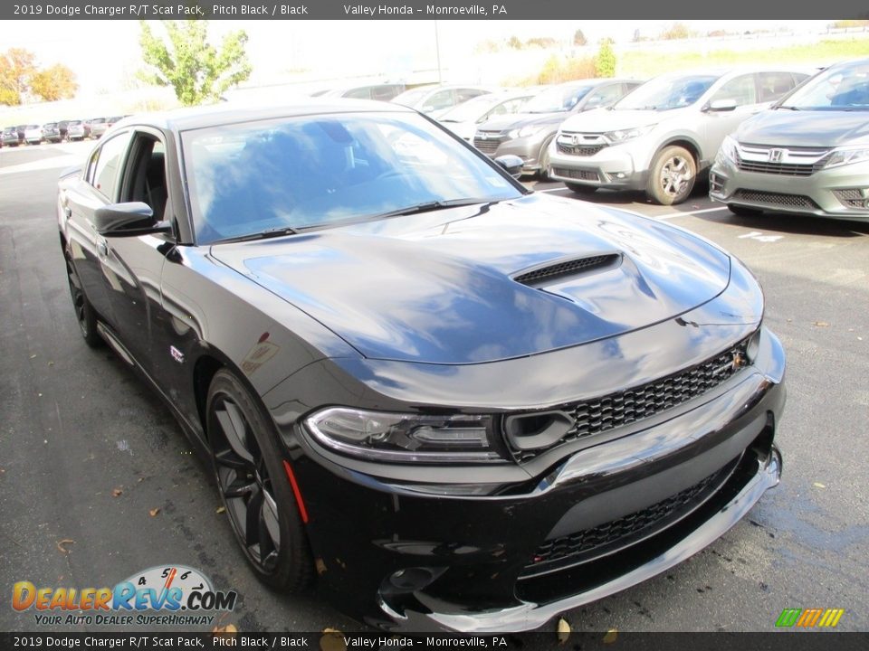 2019 Dodge Charger R/T Scat Pack Pitch Black / Black Photo #8