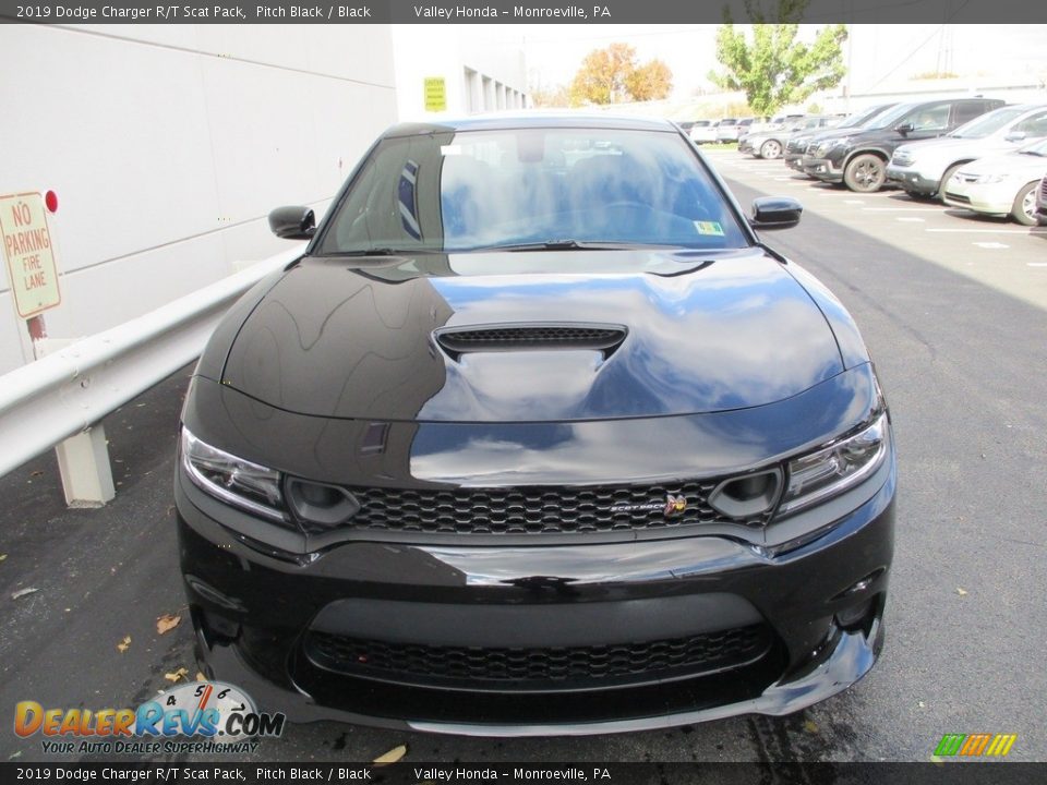 2019 Dodge Charger R/T Scat Pack Pitch Black / Black Photo #9