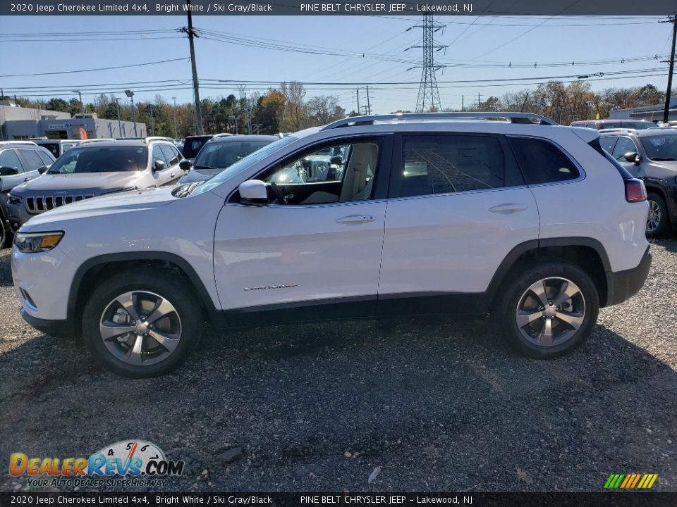 2020 Jeep Cherokee Limited 4x4 Bright White / Ski Gray/Black Photo #3