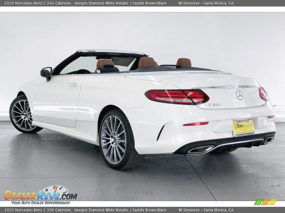 2020 Mercedes-Benz C 300 Cabriolet designo Diamond White Metallic / Saddle Brown/Black Photo #2