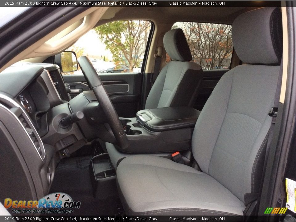 2019 Ram 2500 Bighorn Crew Cab 4x4 Maximum Steel Metallic / Black/Diesel Gray Photo #2