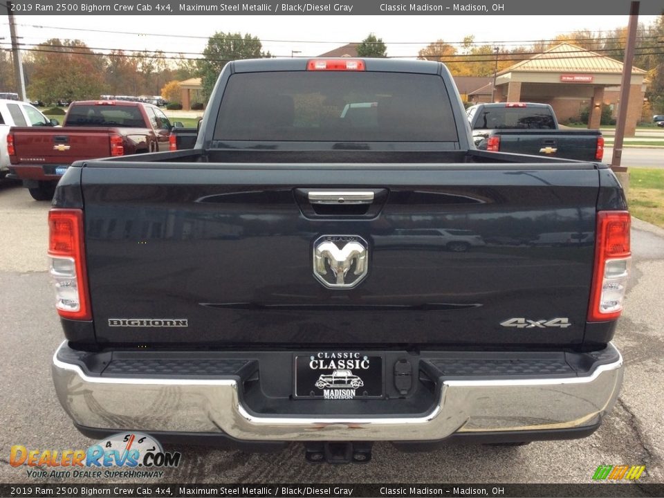 2019 Ram 2500 Bighorn Crew Cab 4x4 Maximum Steel Metallic / Black/Diesel Gray Photo #8