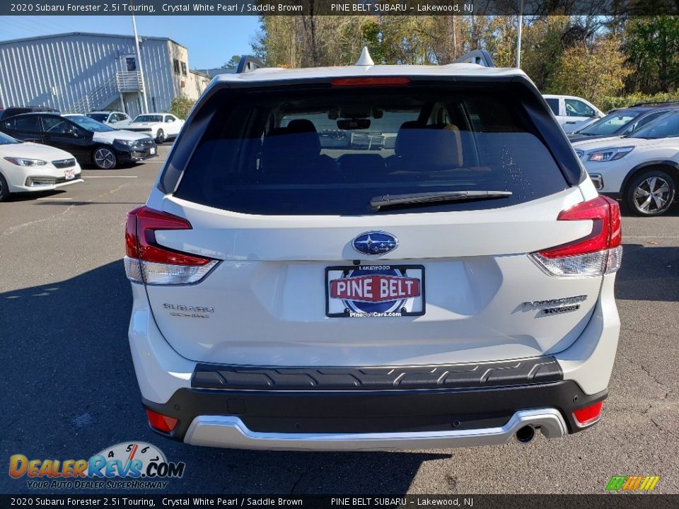 2020 Subaru Forester 2.5i Touring Crystal White Pearl / Saddle Brown Photo #5