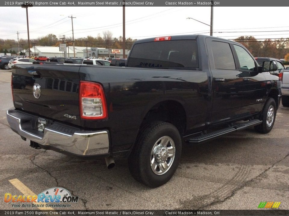 2019 Ram 2500 Bighorn Crew Cab 4x4 Maximum Steel Metallic / Black/Diesel Gray Photo #10