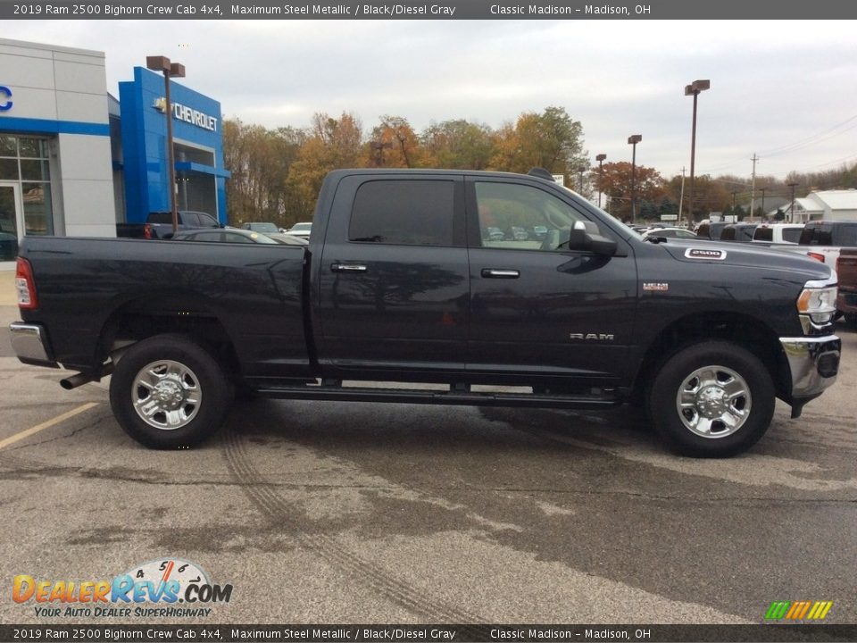 2019 Ram 2500 Bighorn Crew Cab 4x4 Maximum Steel Metallic / Black/Diesel Gray Photo #11