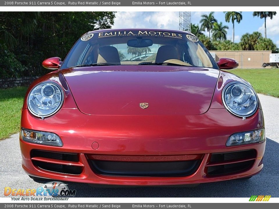 2008 Porsche 911 Carrera S Coupe Ruby Red Metallic / Sand Beige Photo #21