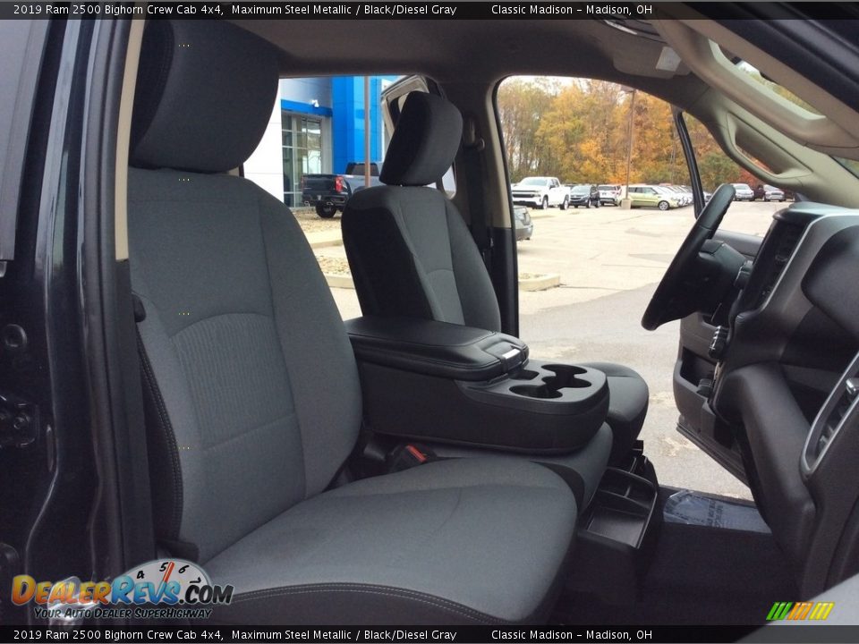 2019 Ram 2500 Bighorn Crew Cab 4x4 Maximum Steel Metallic / Black/Diesel Gray Photo #22