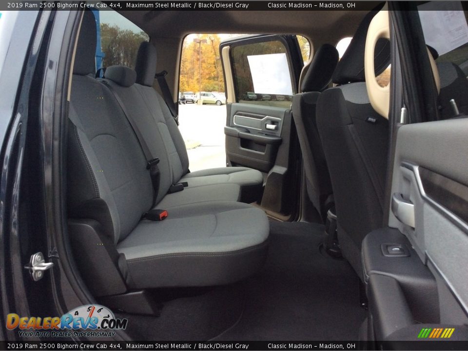 2019 Ram 2500 Bighorn Crew Cab 4x4 Maximum Steel Metallic / Black/Diesel Gray Photo #24