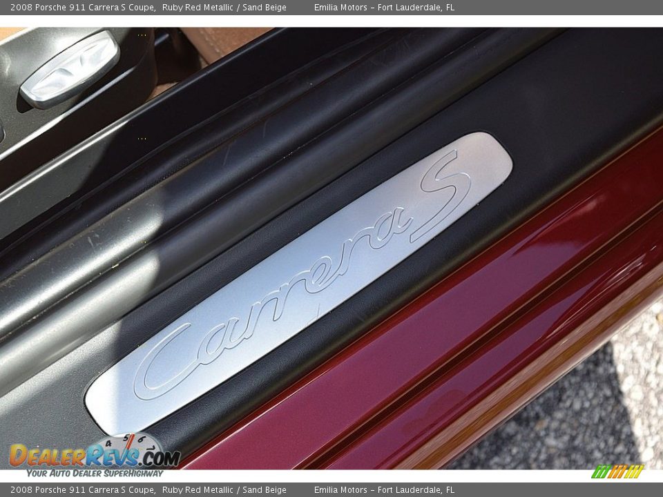 2008 Porsche 911 Carrera S Coupe Ruby Red Metallic / Sand Beige Photo #42