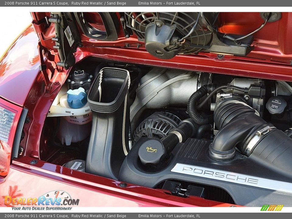 2008 Porsche 911 Carrera S Coupe 3.8 Liter DOHC 24V VarioCam Flat 6 Cylinder Engine Photo #48