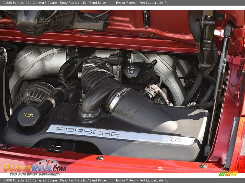 2008 Porsche 911 Carrera S Coupe 3.8 Liter DOHC 24V VarioCam Flat 6 Cylinder Engine Photo #49