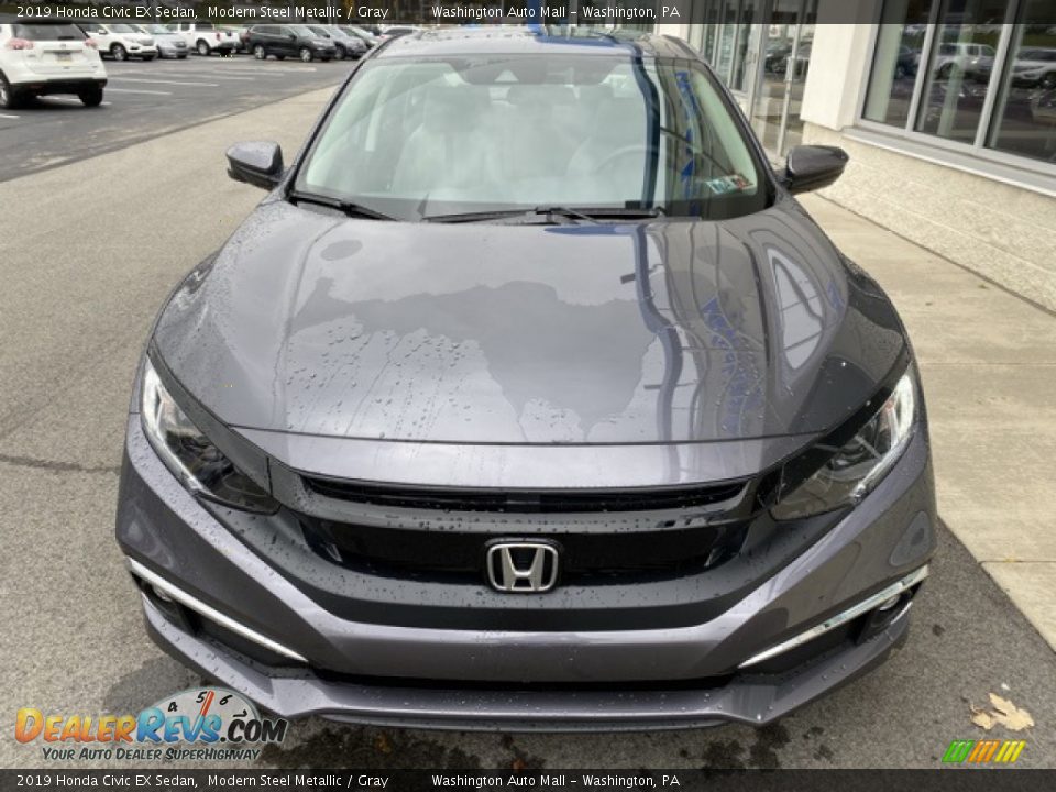 2019 Honda Civic EX Sedan Modern Steel Metallic / Gray Photo #3
