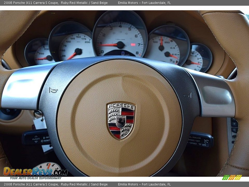 2008 Porsche 911 Carrera S Coupe Steering Wheel Photo #57