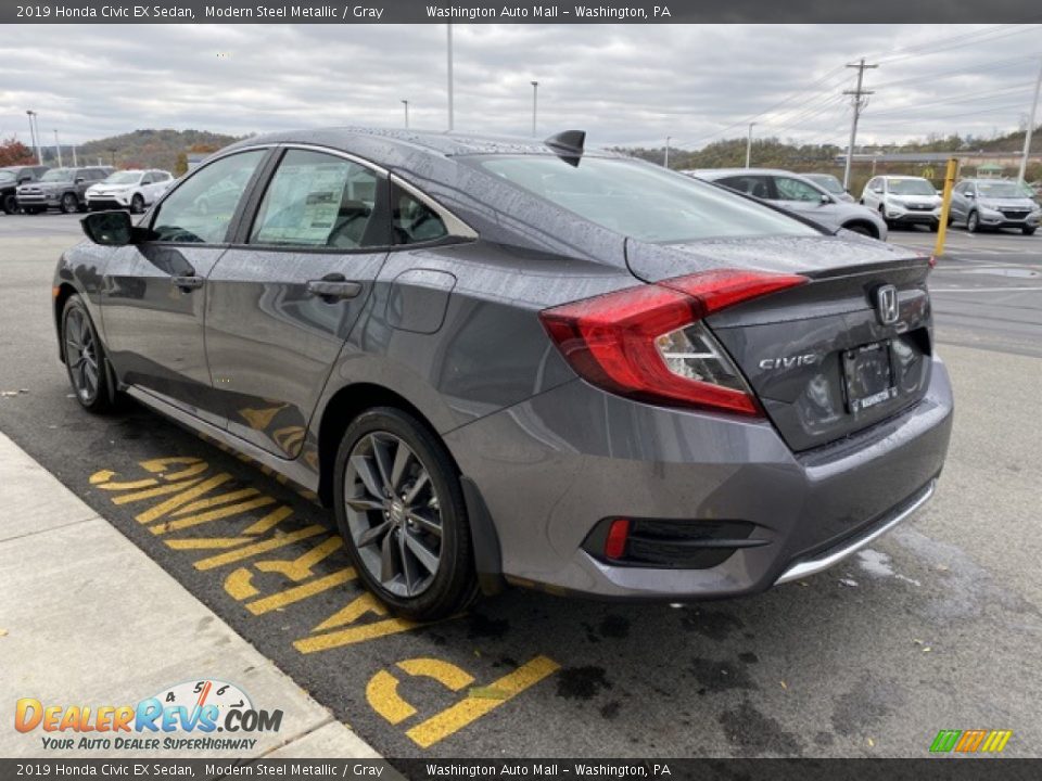 2019 Honda Civic EX Sedan Modern Steel Metallic / Gray Photo #5