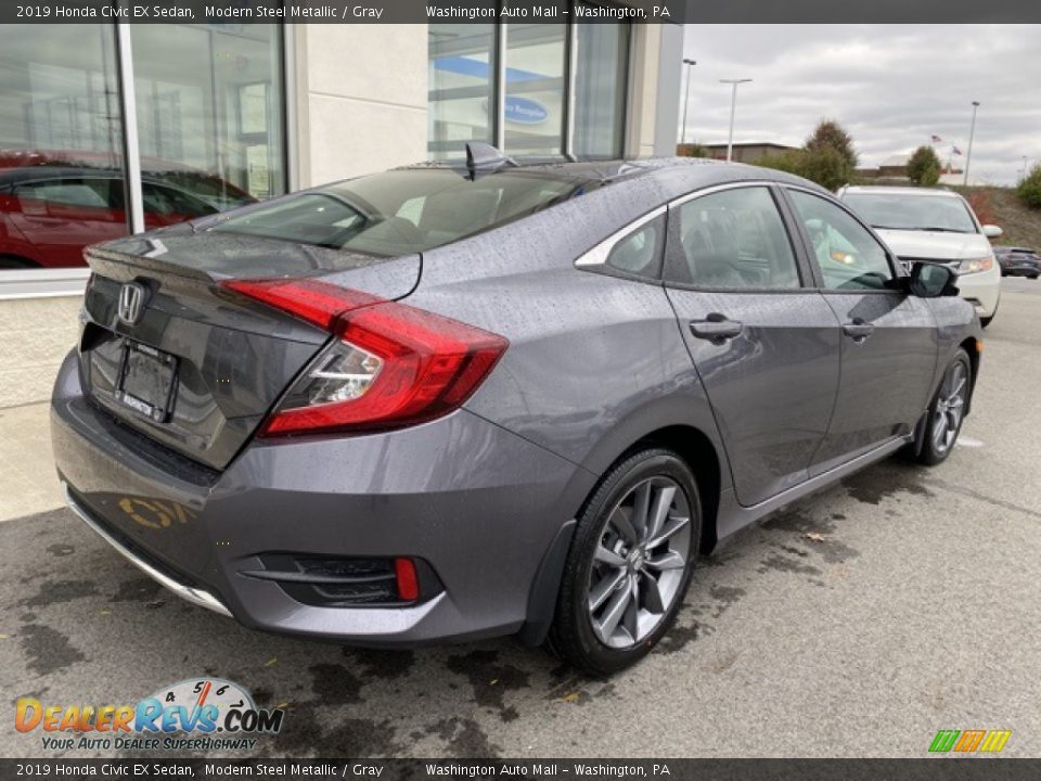 2019 Honda Civic EX Sedan Modern Steel Metallic / Gray Photo #7