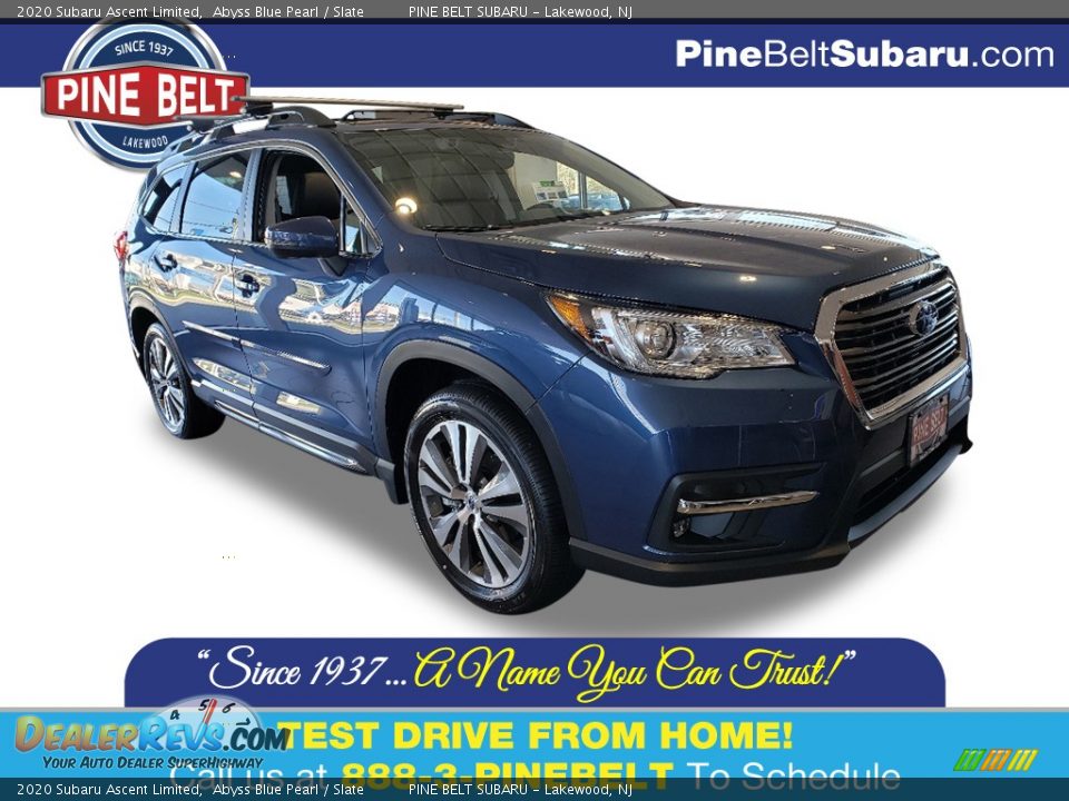 2020 Subaru Ascent Limited Abyss Blue Pearl / Slate Photo #1