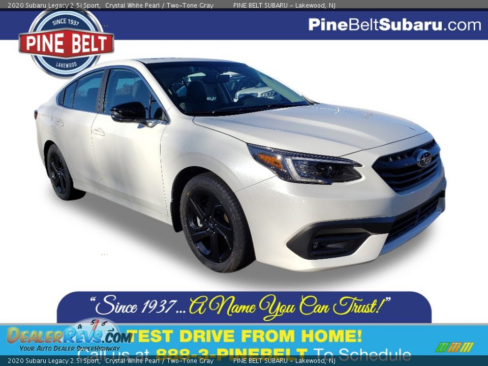 2020 Subaru Legacy 2.5i Sport Crystal White Pearl / Two-Tone Gray Photo #1