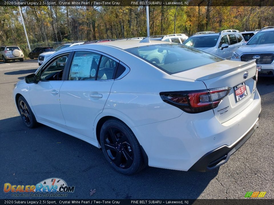 2020 Subaru Legacy 2.5i Sport Crystal White Pearl / Two-Tone Gray Photo #4