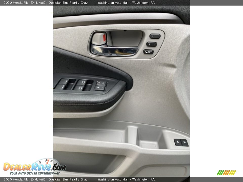 2020 Honda Pilot EX-L AWD Obsidian Blue Pearl / Gray Photo #11