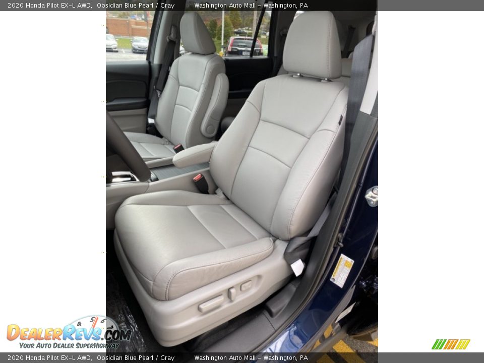 2020 Honda Pilot EX-L AWD Obsidian Blue Pearl / Gray Photo #14
