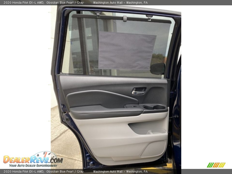 2020 Honda Pilot EX-L AWD Obsidian Blue Pearl / Gray Photo #16