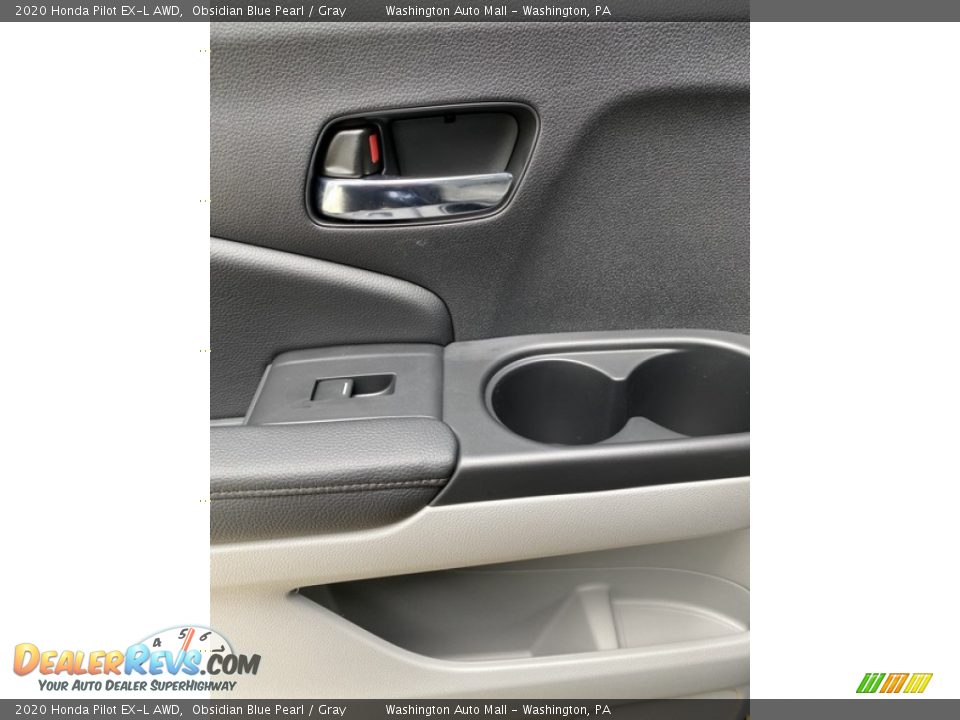 2020 Honda Pilot EX-L AWD Obsidian Blue Pearl / Gray Photo #17