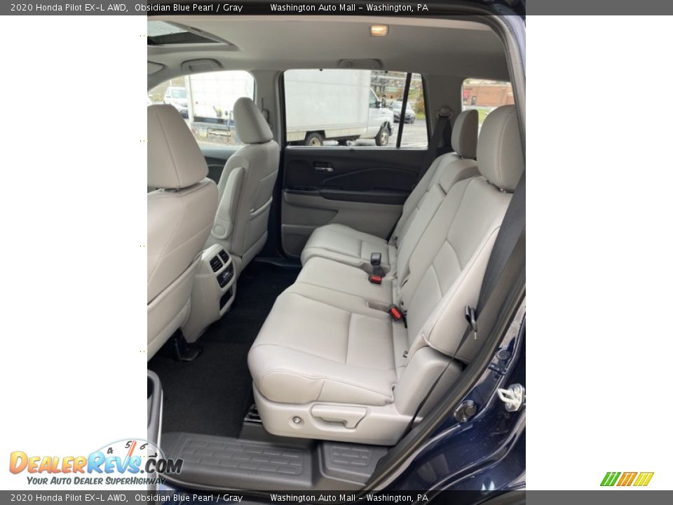 2020 Honda Pilot EX-L AWD Obsidian Blue Pearl / Gray Photo #19