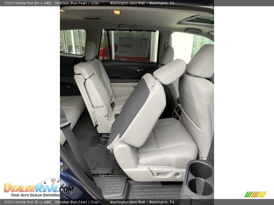 2020 Honda Pilot EX-L AWD Obsidian Blue Pearl / Gray Photo #28