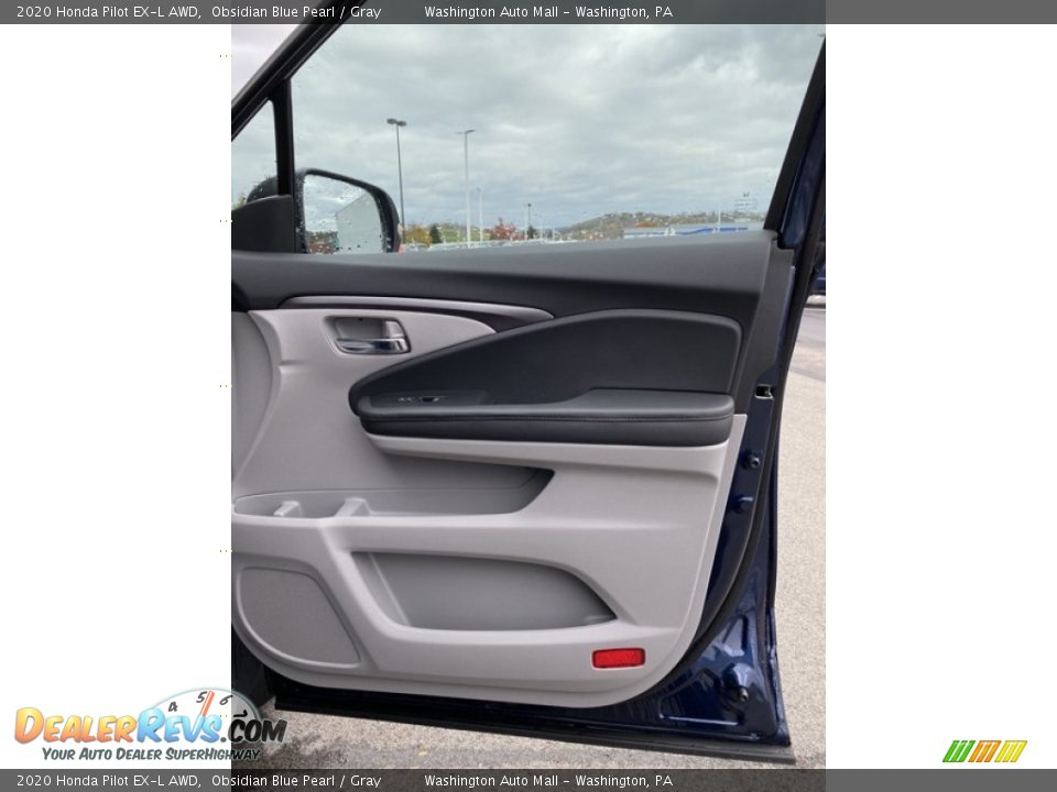 2020 Honda Pilot EX-L AWD Obsidian Blue Pearl / Gray Photo #32