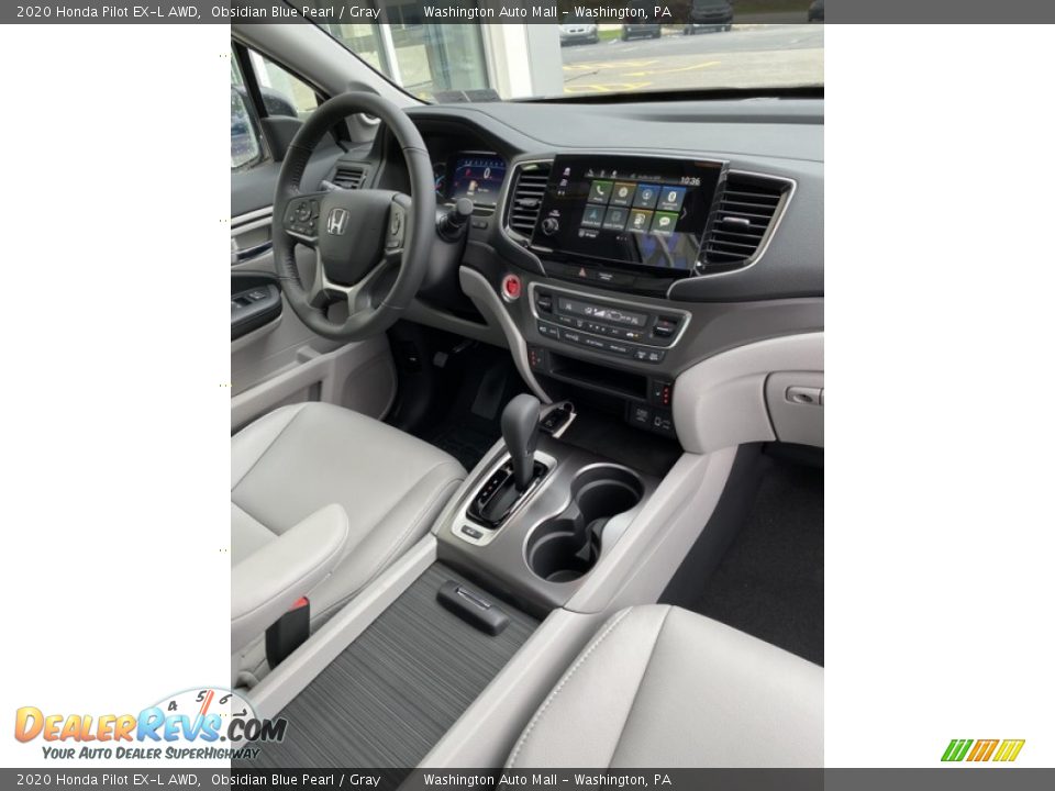2020 Honda Pilot EX-L AWD Obsidian Blue Pearl / Gray Photo #34