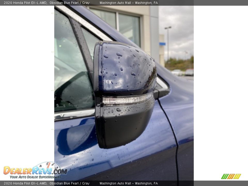 2020 Honda Pilot EX-L AWD Obsidian Blue Pearl / Gray Photo #35