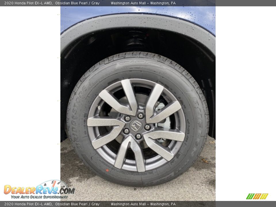 2020 Honda Pilot EX-L AWD Obsidian Blue Pearl / Gray Photo #36