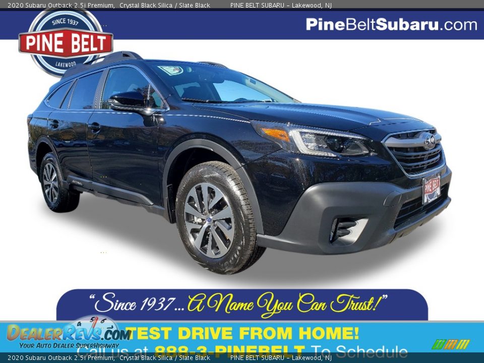 2020 Subaru Outback 2.5i Premium Crystal Black Silica / Slate Black Photo #1