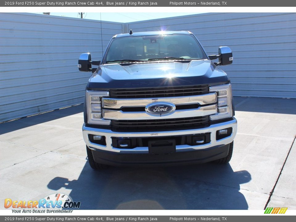 2019 Ford F250 Super Duty King Ranch Crew Cab 4x4 Blue Jeans / King Ranch Java Photo #18