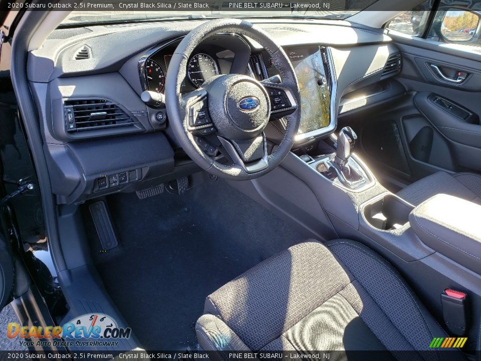 2020 Subaru Outback 2.5i Premium Crystal Black Silica / Slate Black Photo #8