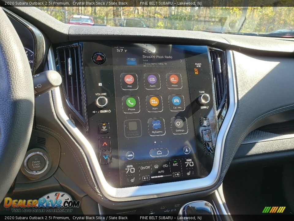 2020 Subaru Outback 2.5i Premium Crystal Black Silica / Slate Black Photo #9