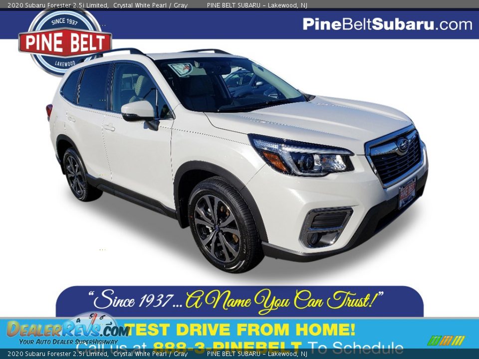 2020 Subaru Forester 2.5i Limited Crystal White Pearl / Gray Photo #1