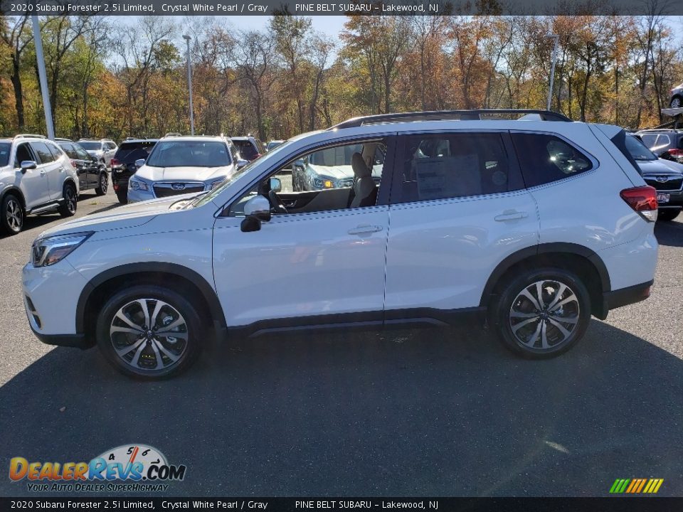 2020 Subaru Forester 2.5i Limited Crystal White Pearl / Gray Photo #3