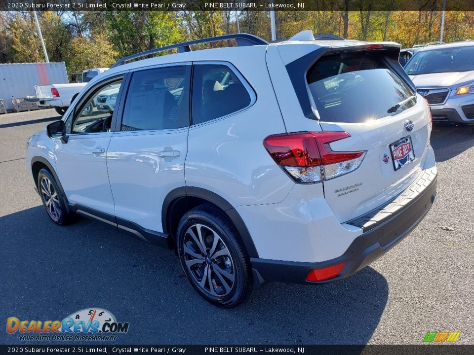 2020 Subaru Forester 2.5i Limited Crystal White Pearl / Gray Photo #4