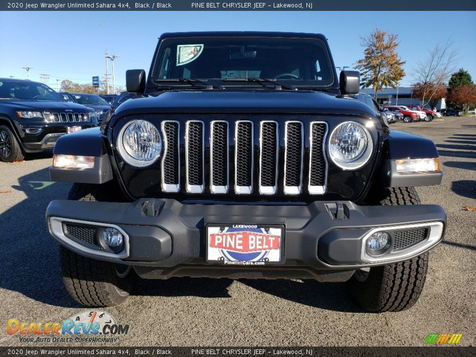 2020 Jeep Wrangler Unlimited Sahara 4x4 Black / Black Photo #2