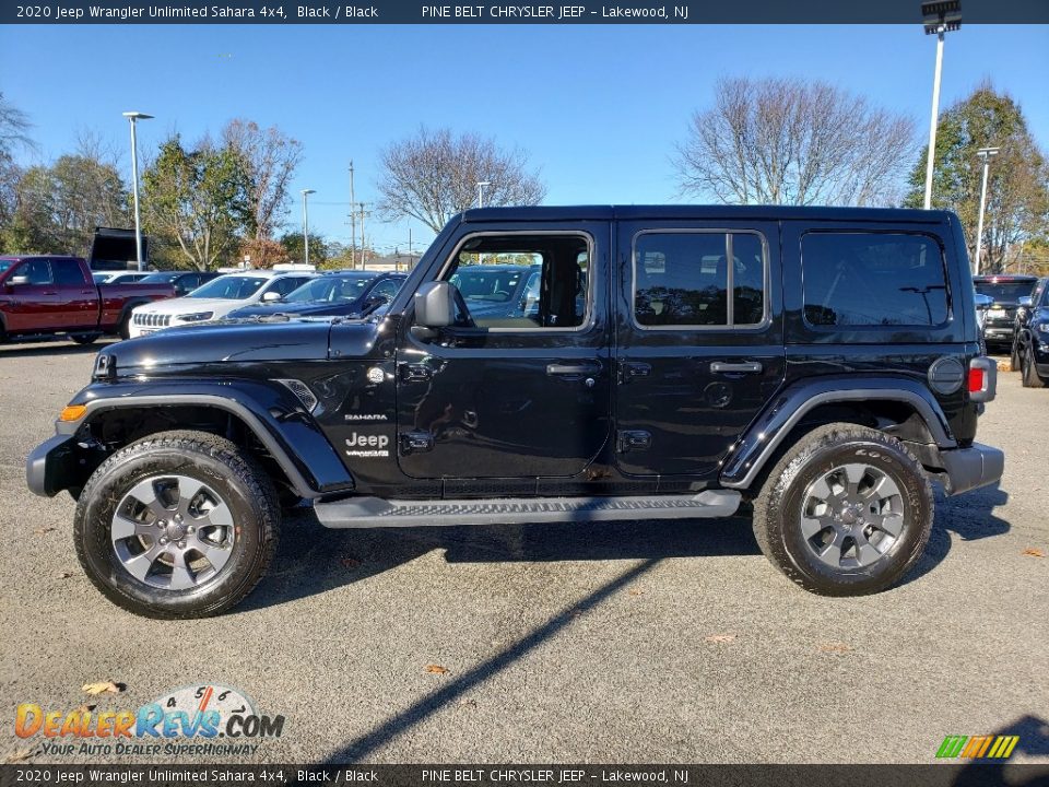 2020 Jeep Wrangler Unlimited Sahara 4x4 Black / Black Photo #3